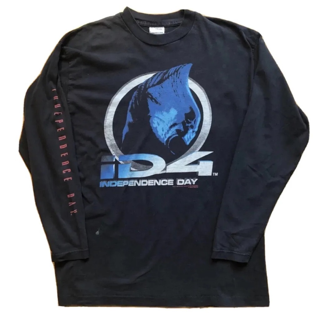 Vintage 90s Independence Day Long Sleeve T-Shirt